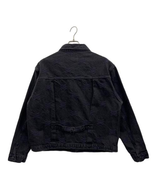 Needles（ニードルズ）Needles (ニードルズ) デニムジャケット ブラック×パープル サイズ:Mの古着・服飾アイテム