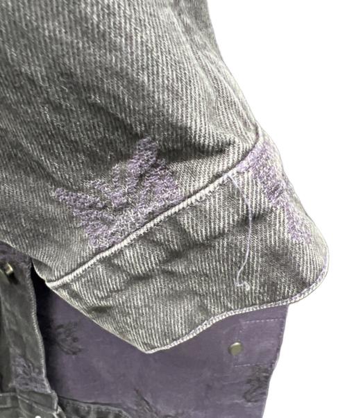 Needles（ニードルズ）Needles (ニードルズ) デニムジャケット ブラック×パープル サイズ:Mの古着・服飾アイテム