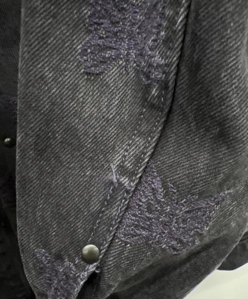 Needles（ニードルズ）Needles (ニードルズ) デニムジャケット ブラック×パープル サイズ:Mの古着・服飾アイテム