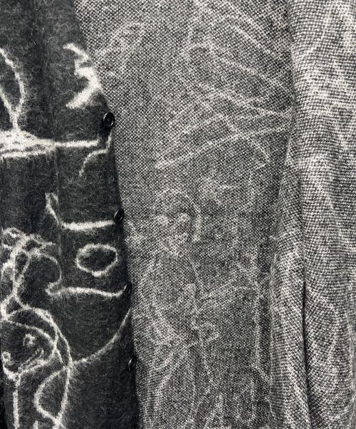 LAD MUSICIAN（ラッドミュージシャン）LAD MUSICIAN (ラッドミュージシャン) 厚手カーディガン ブラック サイズ:44の古着・服飾アイテム
