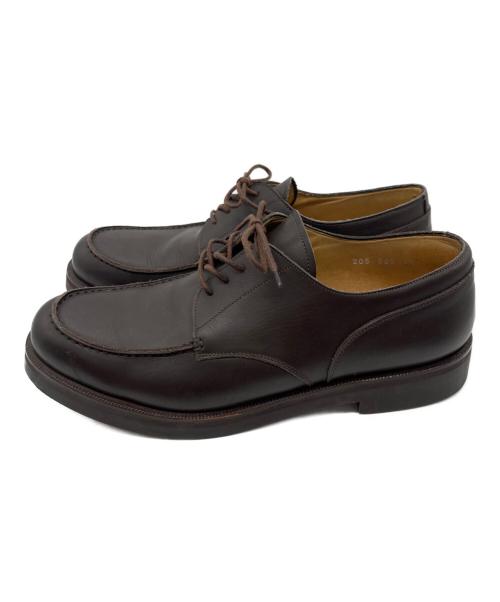 GIORGIO ARMANI（ジョルジョアルマーニ）GIORGIO ARMANI (ジョルジョアルマーニ) レザーシューズ ブラウン サイズ:71/5の古着・服飾アイテム