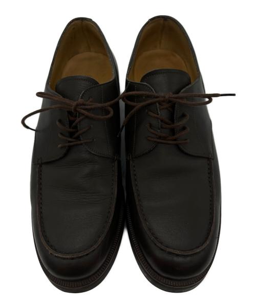 GIORGIO ARMANI（ジョルジョアルマーニ）GIORGIO ARMANI (ジョルジョアルマーニ) レザーシューズ ブラウン サイズ:71/5の古着・服飾アイテム