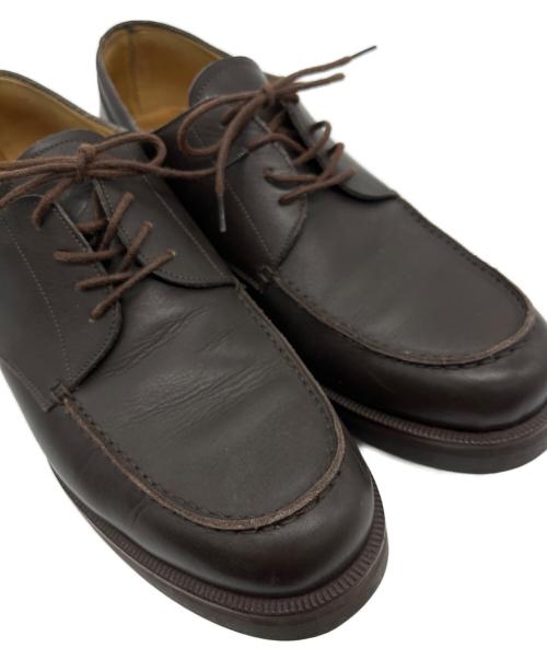 GIORGIO ARMANI（ジョルジョアルマーニ）GIORGIO ARMANI (ジョルジョアルマーニ) レザーシューズ ブラウン サイズ:71/5の古着・服飾アイテム