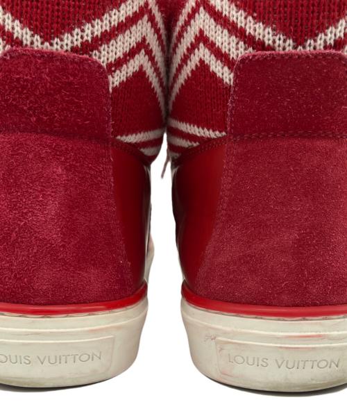 LOUIS VUITTON（ルイ ヴィトン）LOUIS VUITTON (ルイ ヴィトン) ハイカットスニーカー レッド サイズ:81/2の古着・服飾アイテム