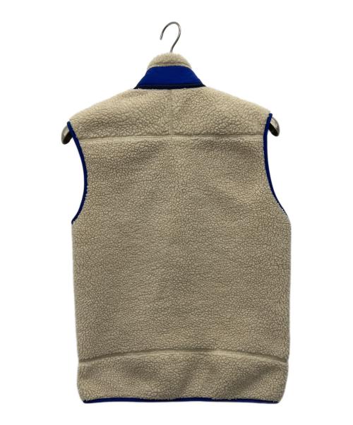 Patagonia（パタゴニア）Patagonia (パタゴニア) フリースベスト アイボリー×ブルー サイズ:XSの古着・服飾アイテム
