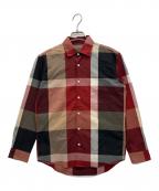 BLACK LABEL CRESTBRIDGEブラックレーベル クレストブリッジ）の古着「長袖シャツ」｜レッド×ブラック