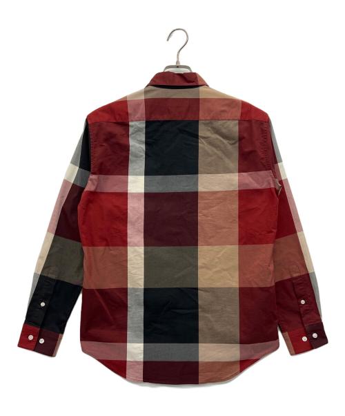 BLACK LABEL CRESTBRIDGE（ブラックレーベル クレストブリッジ）BLACK LABEL CRESTBRIDGE (ブラックレーベル クレストブリッジ) 長袖シャツ レッド×ブラック サイズ:Sの古着・服飾アイテム