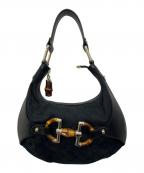 GUCCIグッチ）の古着「ホースビットワンショルダーバッグ」｜ブラック