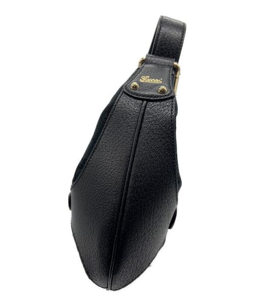 GUCCI（グッチ）GUCCI (グッチ) ホースビットワンショルダーバッグ ブラックの古着・服飾アイテム