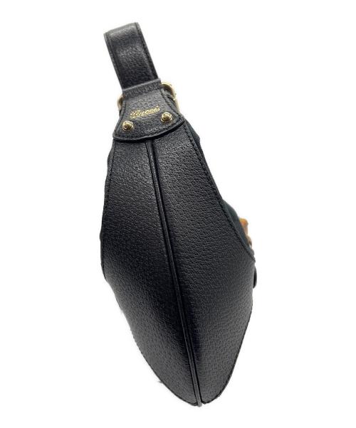 GUCCI（グッチ）GUCCI (グッチ) ホースビットワンショルダーバッグ ブラックの古着・服飾アイテム