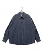 PERRY ELLIS PORTFOLIOペリーエリス）の古着「長袖シャツ」｜ネイビー