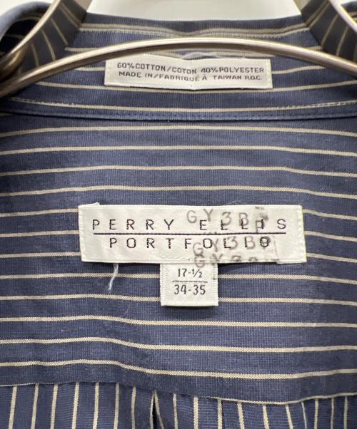 PERRY ELLIS PORTFOLIO（ペリーエリス）PERRY ELLIS PORTFOLIO (ペリーエリス) 長袖シャツ ネイビー サイズ:17-1/2の古着・服飾アイテム