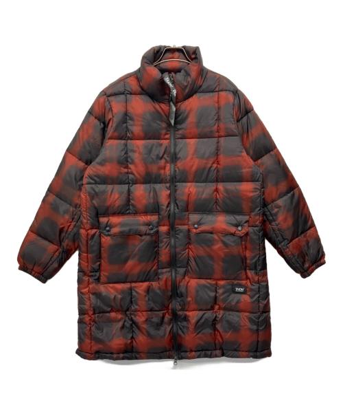 TAION（タイオン）TAION (タイオン) ダウンコート ブラック×レッド サイズ:Lの古着・服飾アイテム