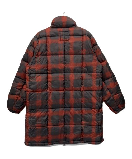 TAION（タイオン）TAION (タイオン) ダウンコート ブラック×レッド サイズ:Lの古着・服飾アイテム