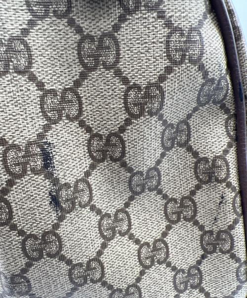 GUCCI（グッチ）GUCCI (グッチ) シェリーライン　ミニボストンバッグ ベージュの古着・服飾アイテム