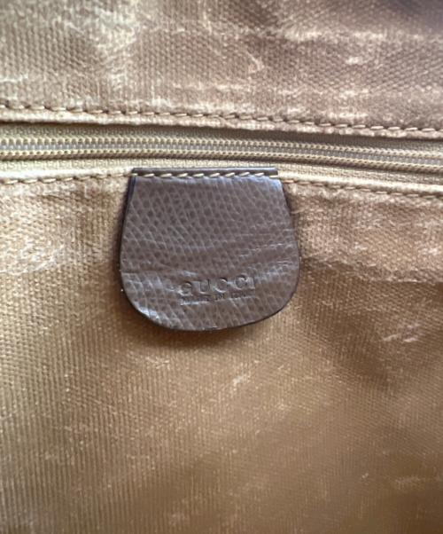 GUCCI（グッチ）GUCCI (グッチ) シェリーライン　ミニボストンバッグ ベージュの古着・服飾アイテム