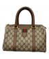 GUCCI（グッチ）の古着「シェリーライン　ミニボストンバッグ」｜ベージュ