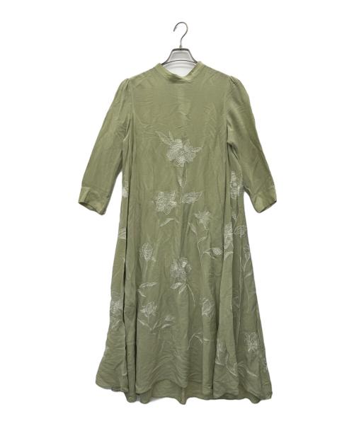 Ameri（アメリ）Ameri (アメリ) 長袖ワンピース グリーン サイズ:Mの古着・服飾アイテム