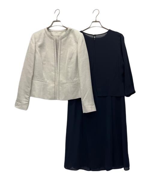 Belle Current（ベルカレント）Belle Current (ベルカレント) ジャケット＆ワンピースセット ネイビー サイズ:17ARの古着・服飾アイテム