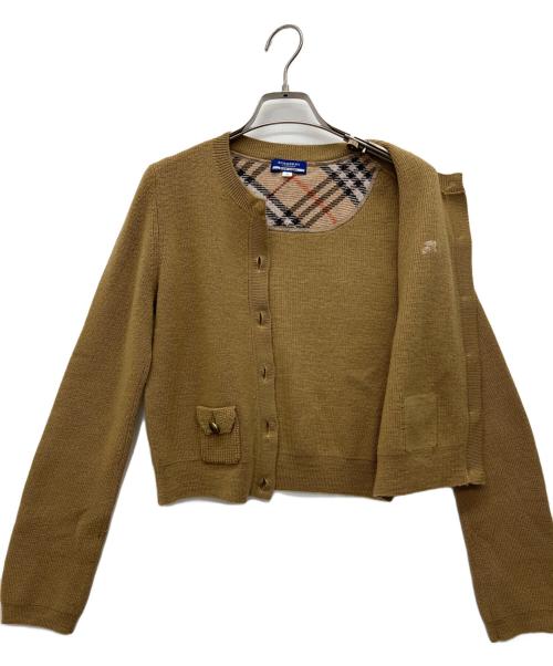 BURBERRY BLUE LABEL（バーバリー ブルー レーベル）BURBERRY BLUE LABEL (バーバリー ブルー レーベル) 厚手カーディガン ベージュ サイズ:38の古着・服飾アイテム