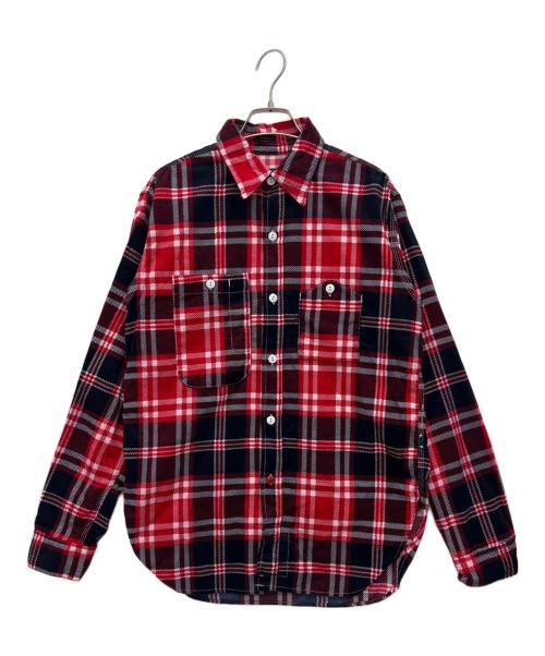 Engineered Garments（エンジニアド ガーメンツ）Engineered Garments (エンジニアド ガーメンツ) 長袖シャツ レッド×ブラック サイズ:Sの古着・服飾アイテム