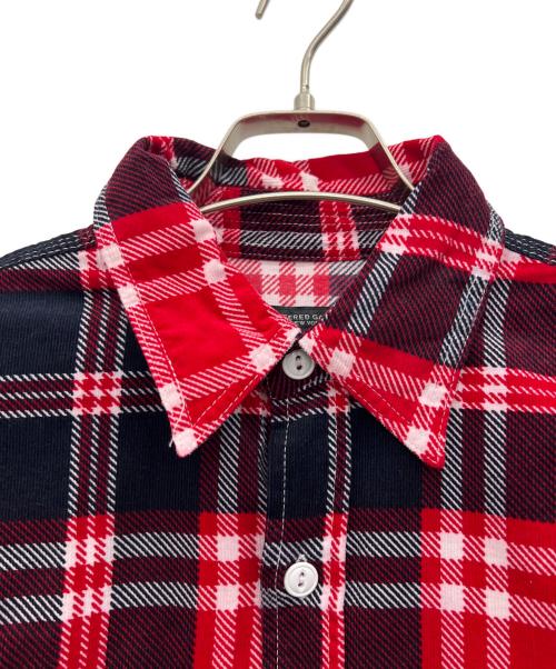 Engineered Garments（エンジニアド ガーメンツ）Engineered Garments (エンジニアド ガーメンツ) 長袖シャツ レッド×ブラック サイズ:Sの古着・服飾アイテム
