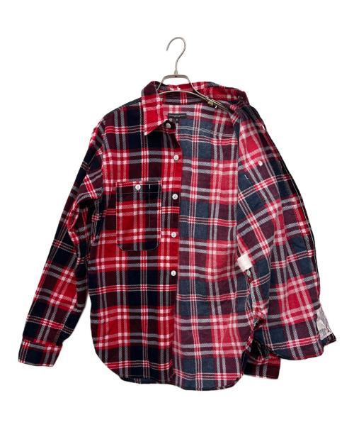 Engineered Garments（エンジニアド ガーメンツ）Engineered Garments (エンジニアド ガーメンツ) 長袖シャツ レッド×ブラック サイズ:Sの古着・服飾アイテム
