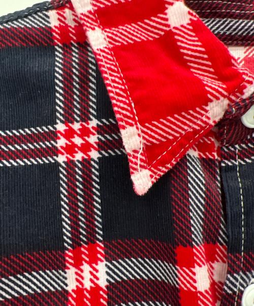 Engineered Garments（エンジニアド ガーメンツ）Engineered Garments (エンジニアド ガーメンツ) 長袖シャツ レッド×ブラック サイズ:Sの古着・服飾アイテム