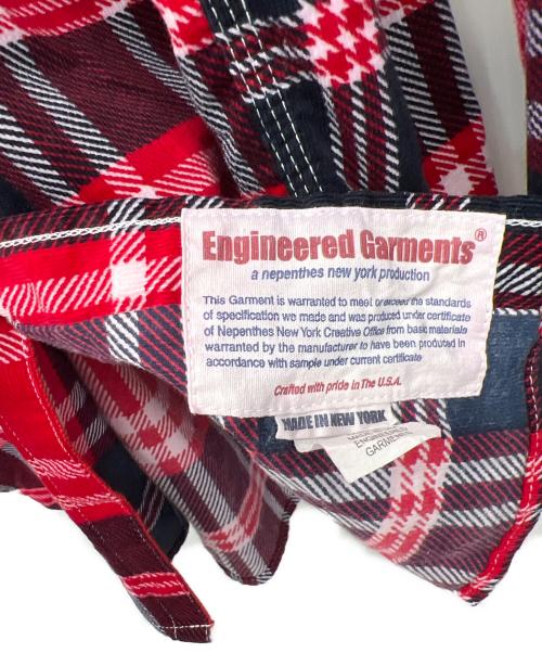 Engineered Garments（エンジニアド ガーメンツ）Engineered Garments (エンジニアド ガーメンツ) 長袖シャツ レッド×ブラック サイズ:Sの古着・服飾アイテム