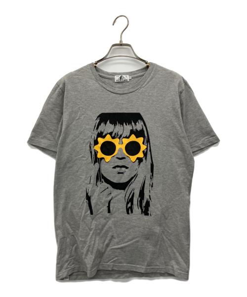 Hysteric Glamour（ヒステリックグラマー）Hysteric Glamour (ヒステリックグラマー) 半袖カットソー グレー サイズ:Mの古着・服飾アイテム
