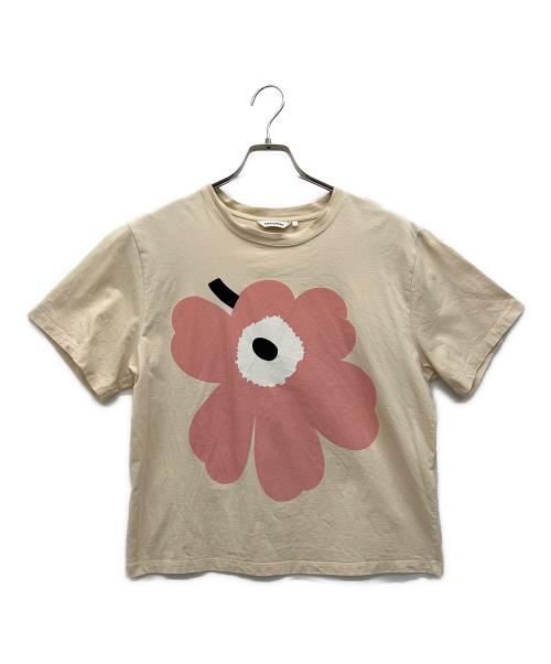 marimekko（マリメッコ）marimekko (マリメッコ) Tシャツ ベージュ サイズ:Mの古着・服飾アイテム