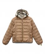 BLUE LABEL CRESTBRIDGEブルーレーベルクレストブリッジ）の古着「リバーシブルダウンジャケット」｜ピンク