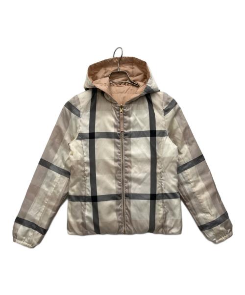 BLUE LABEL CRESTBRIDGE（ブルーレーベルクレストブリッジ）BLUE LABEL CRESTBRIDGE (ブルーレーベルクレストブリッジ) リバーシブルダウンジャケット ピンク サイズ:38の古着・服飾アイテム