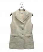 M-premierBLACKエムプルミエブラック）の古着「ベスト」｜ホワイト