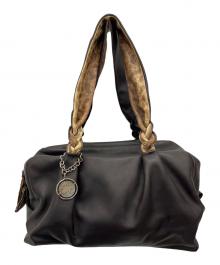 CELINE（セリーヌ）の古着「レザーハンドバッグ」｜ブラウン