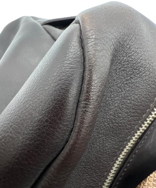 CELINE（セリーヌ）CELINE (セリーヌ) レザーハンドバッグ ブラウンの古着・服飾アイテム