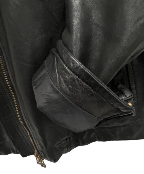 DOMENICO+SAVIO（ドメニコアンドサビオ）DOMENICO+SAVIO (ドメニコアンドサビオ) レザージャケット ブラック サイズ:44の古着・服飾アイテム