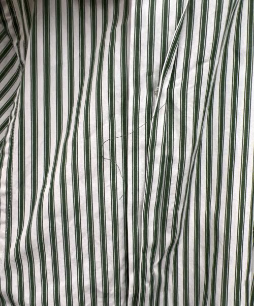 Gymphlex（ジムフレックス）Gymphlex (ジムフレックス) 半袖バンドカラーシャツ ホワイト サイズ:Mの古着・服飾アイテム