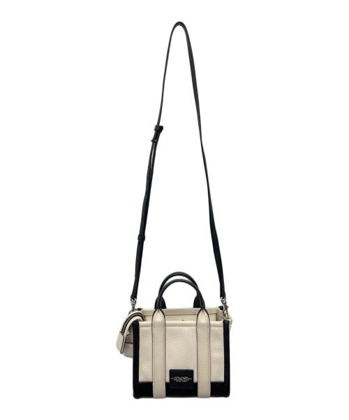 MARC JACOBS（マークジェイコブス）MARC JACOBS (マークジェイコブス) 2WAYショルダーバッグ ホワイト×ブラックの古着・服飾アイテム