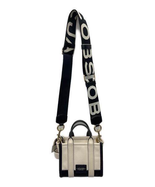 MARC JACOBS（マークジェイコブス）MARC JACOBS (マークジェイコブス) 2WAYショルダーバッグ ホワイト×ブラックの古着・服飾アイテム