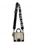 中古・古着 MARC JACOBS (マークジェイコブス) 2WAYショルダーバッグ ホワイト×ブラック：20000円