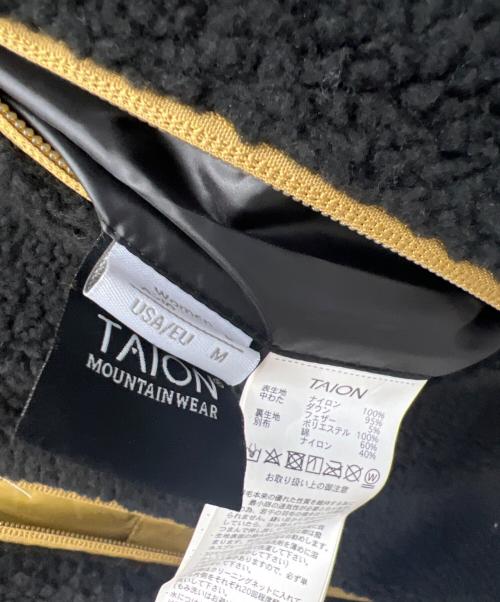 TAION（タイオン）TAION (タイオン) リバーシブルダウンコート ブラック×ブラウン サイズ:Lの古着・服飾アイテム
