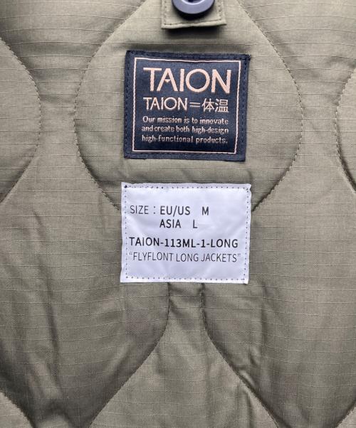TAION（タイオン）TAION (タイオン) ダウンコート ブラック サイズ:Lの古着・服飾アイテム