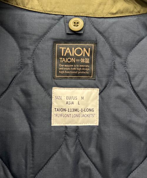 TAION（タイオン）TAION (タイオン) ダウンコート オリーブ サイズ:Lの古着・服飾アイテム