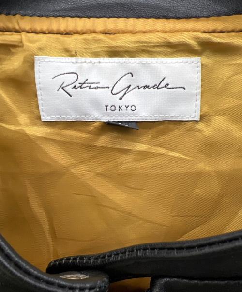 Retro Grade（レトログレード）Retro Grade (レトログレード) シングルライダースジャケット ブラック サイズ:XLの古着・服飾アイテム