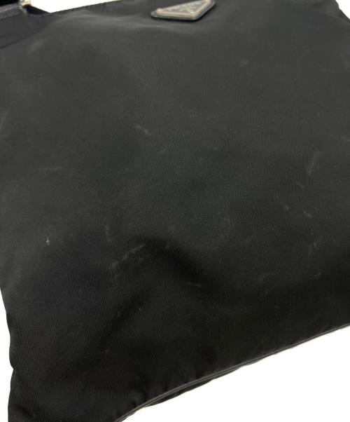 PRADA（プラダ）PRADA (プラダ) ナイロンショルダーバッグ ブラックの古着・服飾アイテム