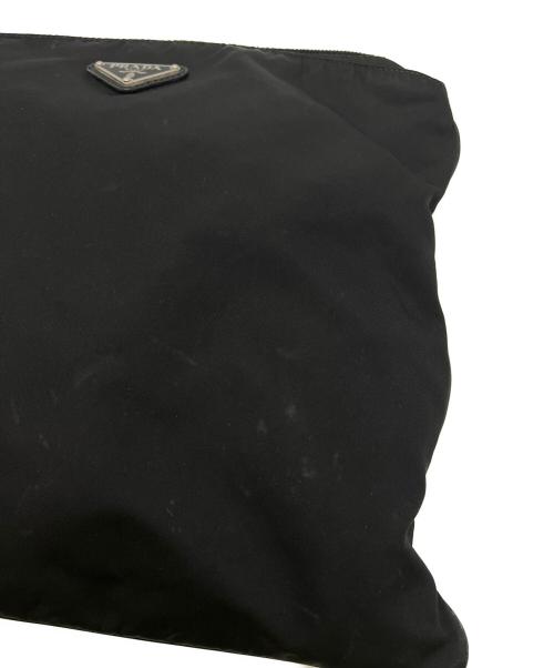 PRADA（プラダ）PRADA (プラダ) ナイロンショルダーバッグ ブラックの古着・服飾アイテム