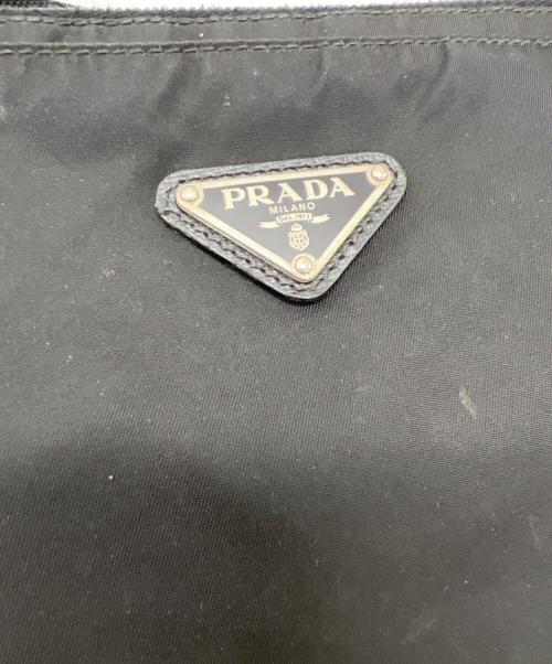 PRADA（プラダ）PRADA (プラダ) ナイロンショルダーバッグ ブラックの古着・服飾アイテム