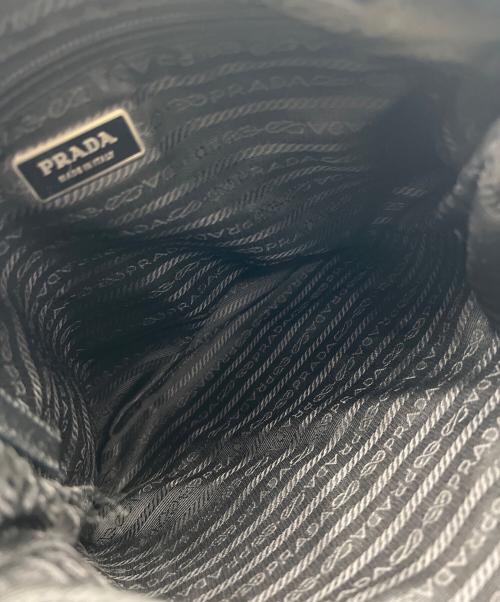 PRADA（プラダ）PRADA (プラダ) ナイロンショルダーバッグ ブラックの古着・服飾アイテム