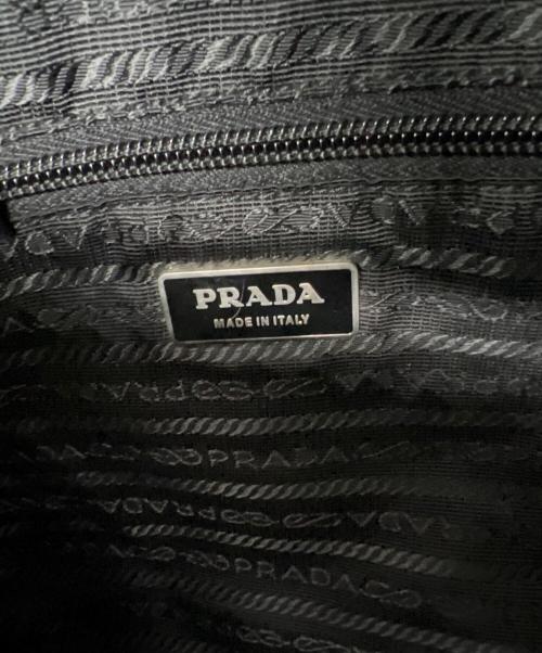 PRADA（プラダ）PRADA (プラダ) ナイロンショルダーバッグ ブラックの古着・服飾アイテム